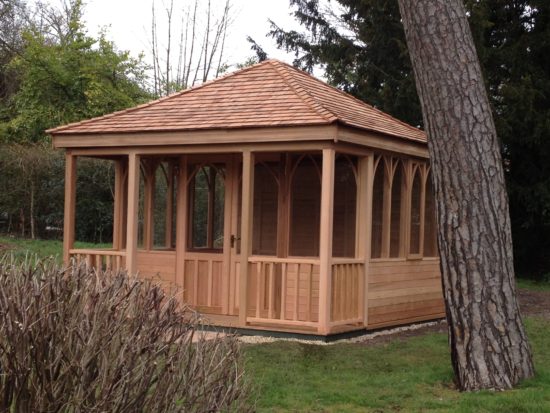 Four Sided Summerhouses With Balcony