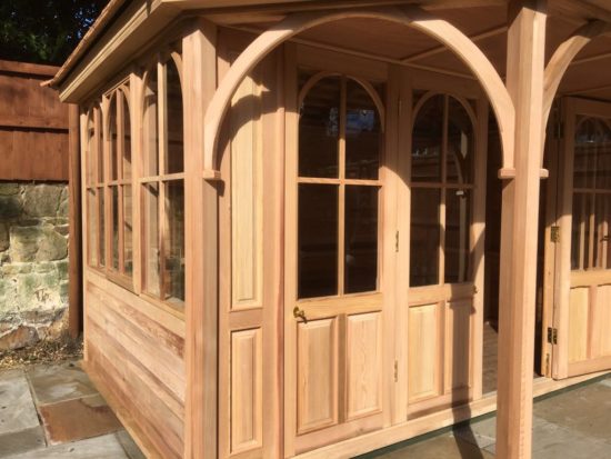 Cedar Summerhouse With Bi-Folding Doors The Wirral