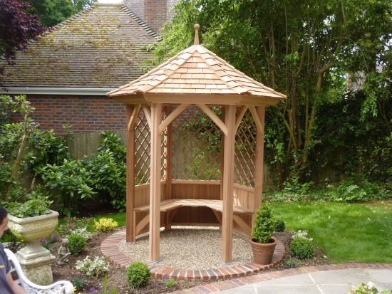Six Sided Cedar Gazebo