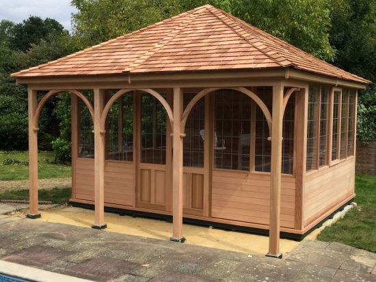 Four Sided Summerhouses With Balcony