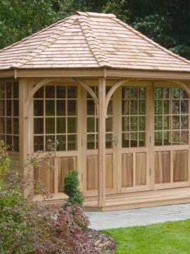 3.6 Metre, Four Sided Summerhouse with Bi-Fold Doors