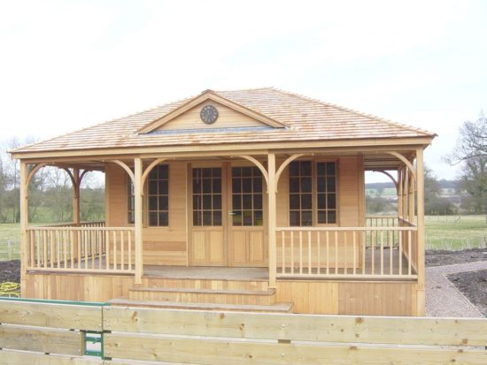 Four Sided Summerhouses With Balcony