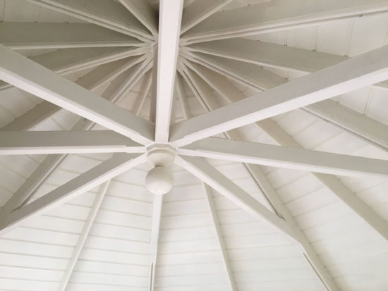 White Painted Interior Roof