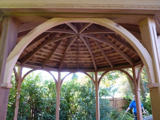 Cedar Gazebo Benches