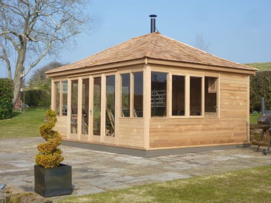 Glass & Cedar Garden Room
