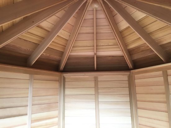 3 Metre, Eight Sided Cedar Summerhouse