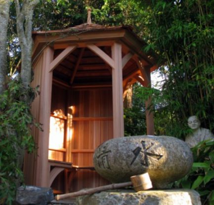 1.8 Metre Gazebo in Japanese Inspired Garden