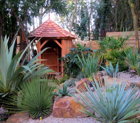1.8 Metre Gazebo in Japanese Inspired Garden