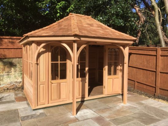 Cedar Summerhouse With Bi-Folding Doors - The Wirral