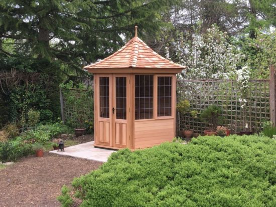 Six Sided Summerhouse With Lead Windows