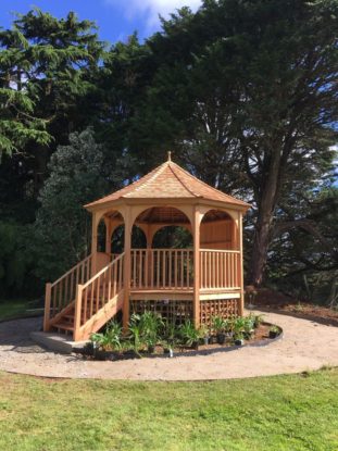 Eight Sided Raised Cedar Gazebo