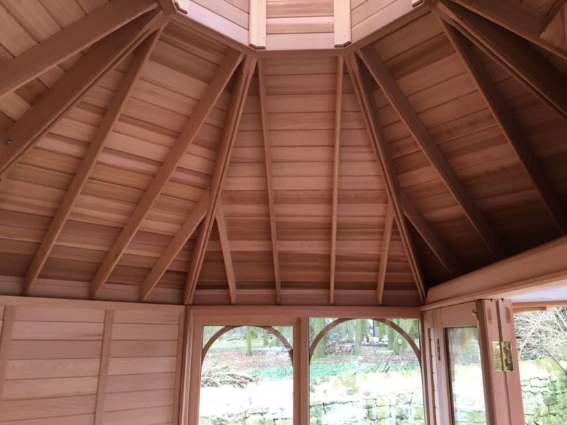 Interior Detail of Cedar Lined Buildings