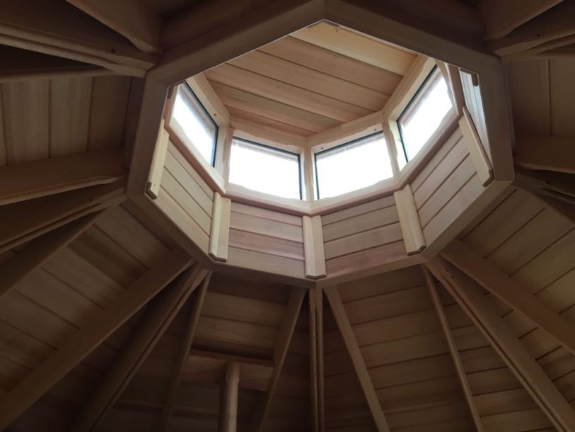 Interior Detail of Cedar Lined Buildings